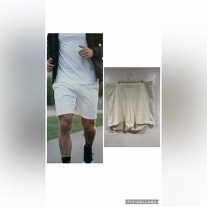 On Running Men's Cream Athletic Shorts size XXL